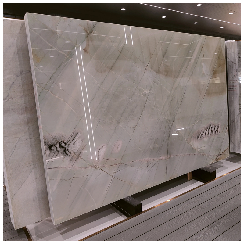Brazilian Luxury Cristallo Tiffany Exotic Quartzite Slabs
