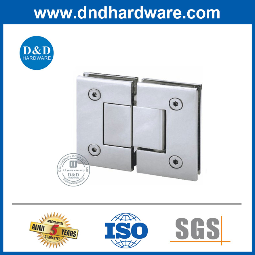 Branded Quality Factory Price Stainless Steel 180 Degree Glass to Glass Hinge