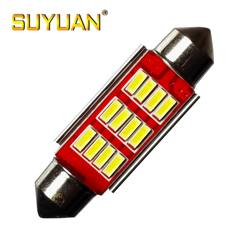 Светодиодная лампа C5W 4014 12SMD для авто, 12V