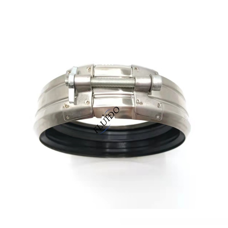 Customized Heavy Duty Stainless Steel Rubber Lining Pipe Joining No-Hub Type a Coupling Clamp
