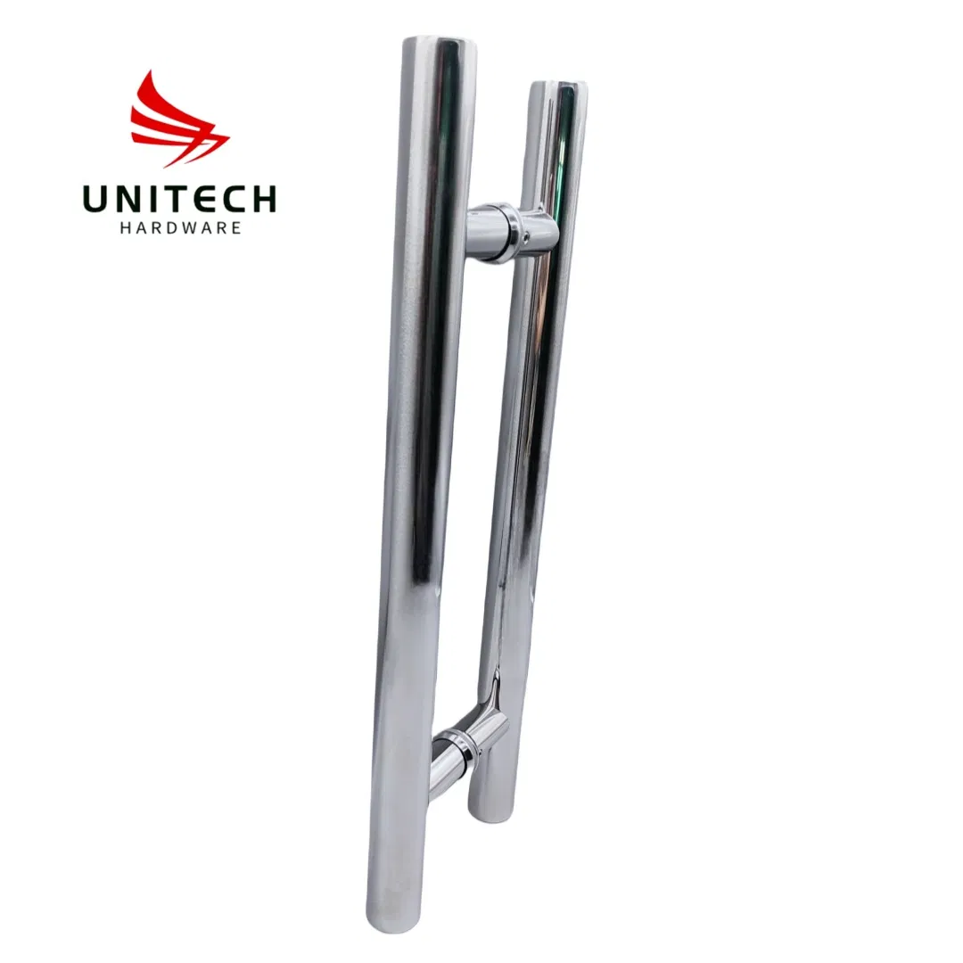 SS316 SS304 H Shape Glass Door Handle Pull Handle