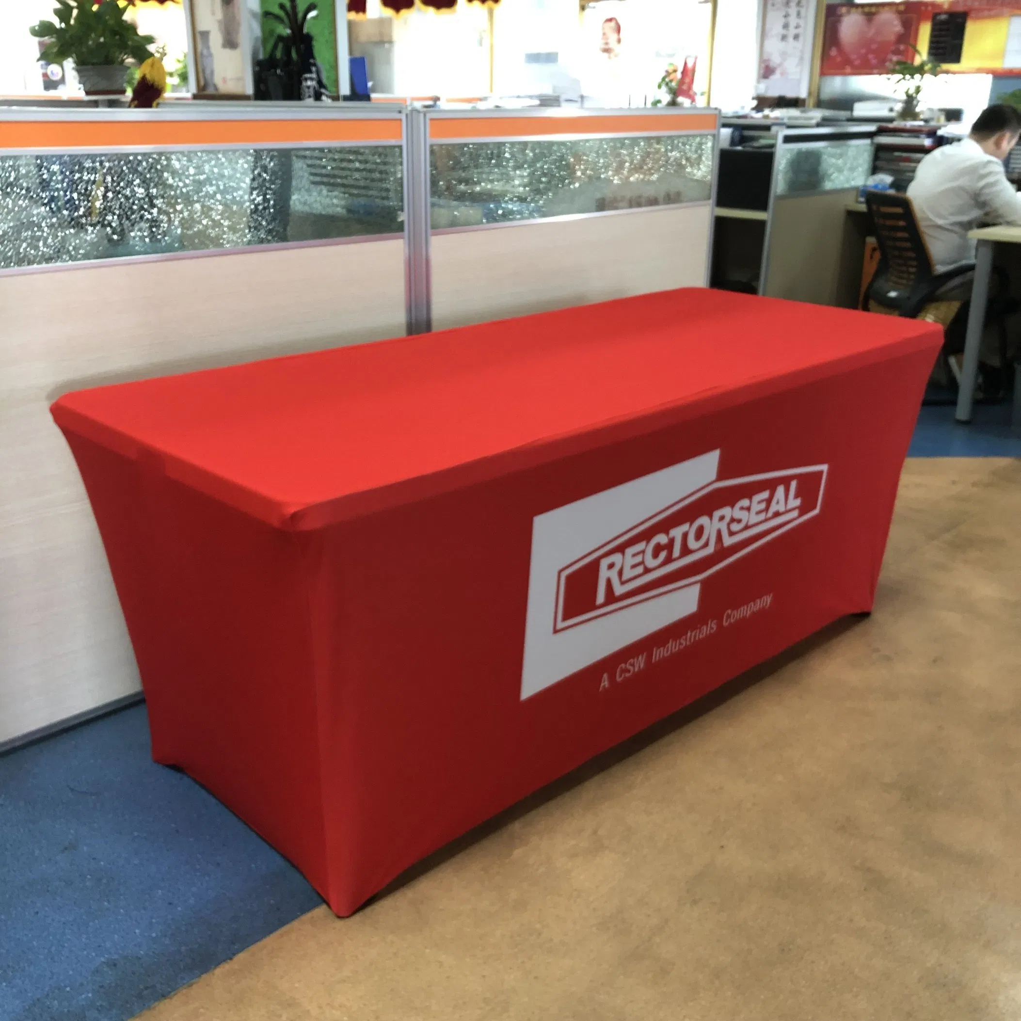 on Sale Custom Table Cover Colorful Firm Stretch Trade Show Event Promotion Tablecloth