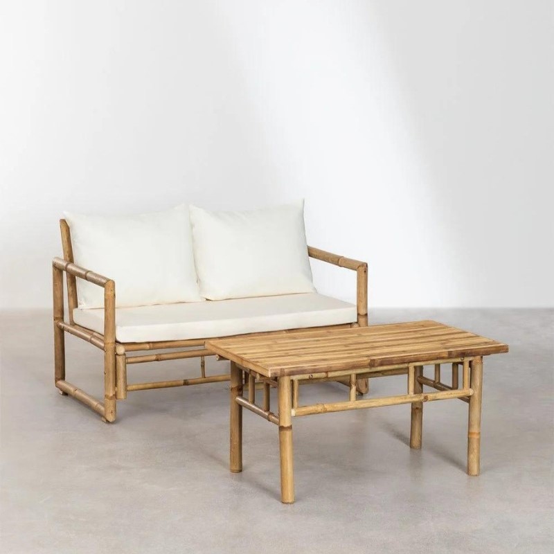 Мебель бамбуковая диван кресло столик комплект премиум