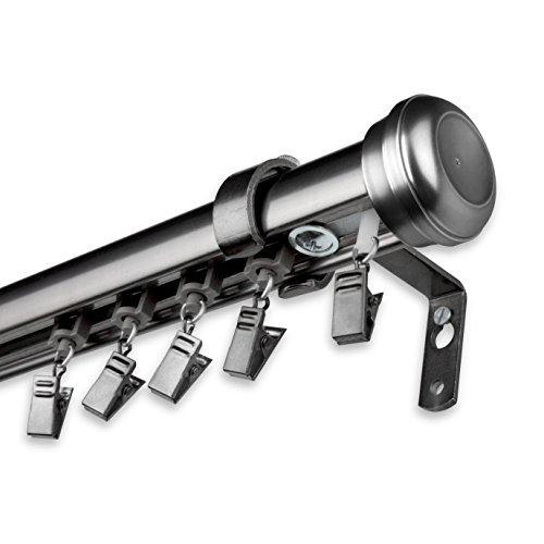 Direct Selling Metal Aluminium Profile Modern Heavy Duty Track Art Deco Curtain Rail Rod Set