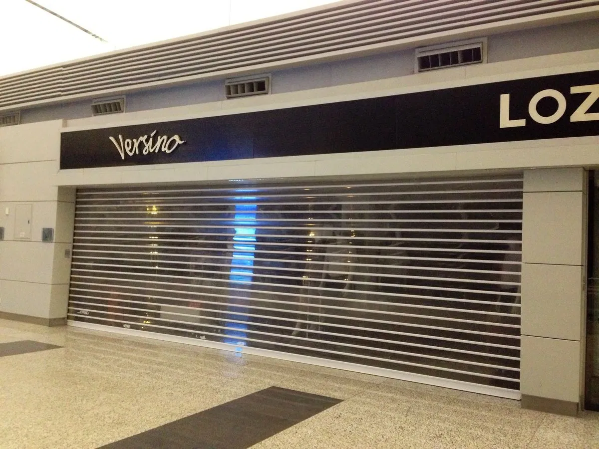 Security Transparent Polycarbonate Rolling Shutter Door