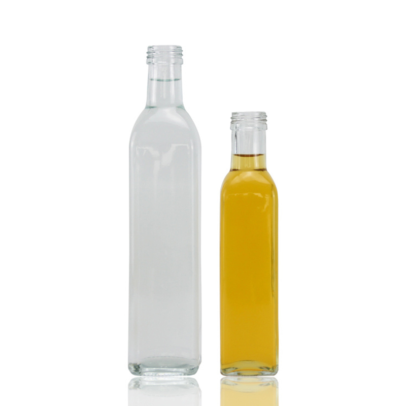 Antique Green 500 Ml Dorica Glass Olive Oil Bottle