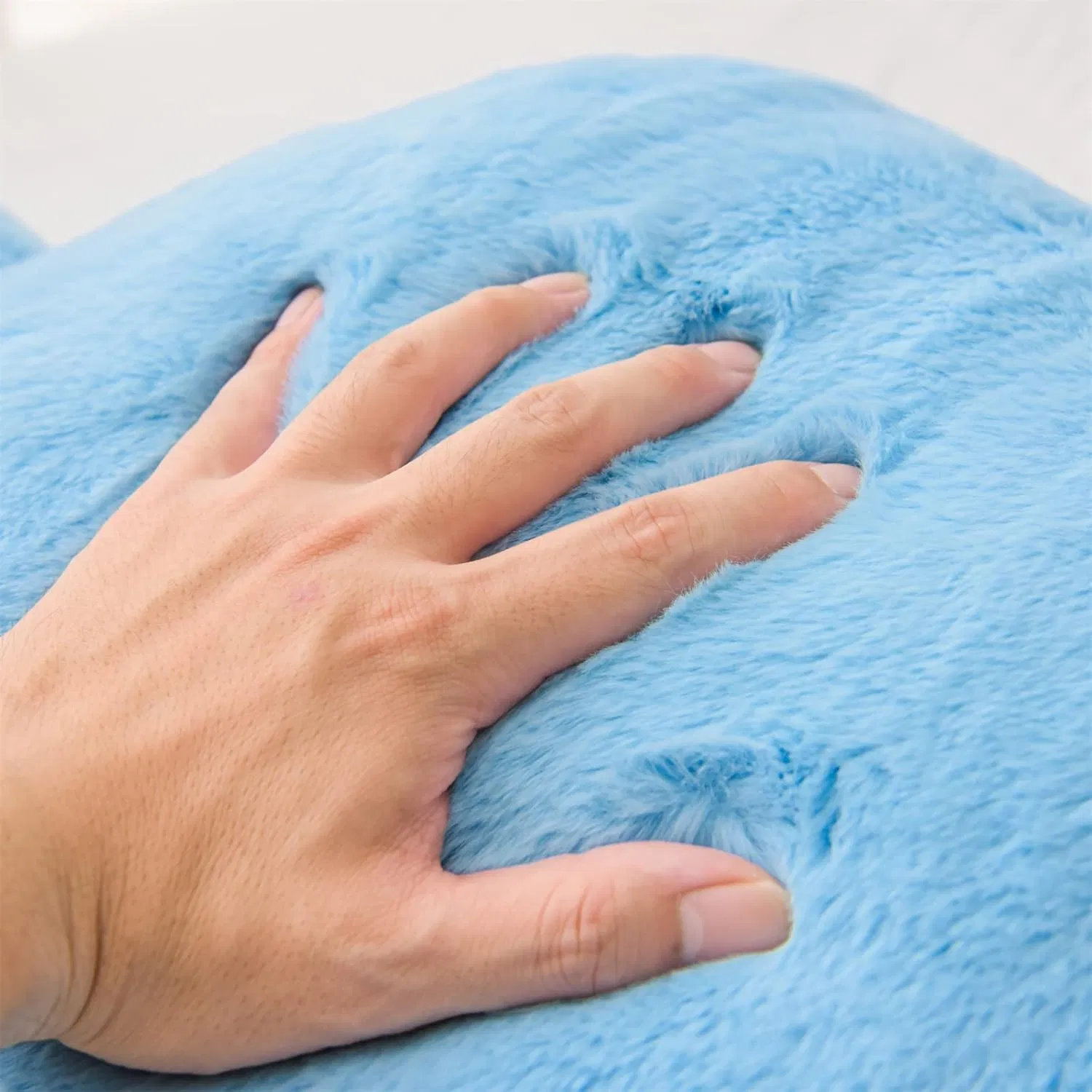 Sofa Reading Pillow Babyblue Backrest Pillow Support for Sitting up in Bed