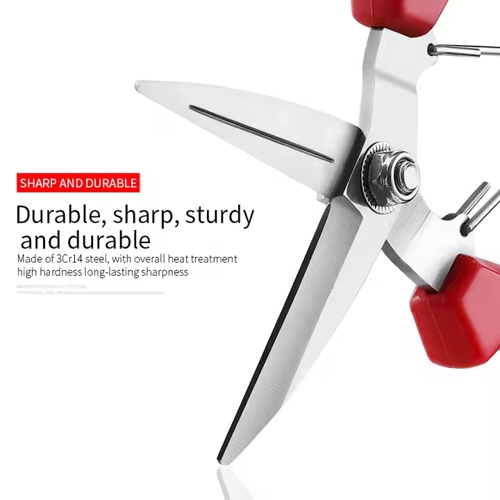 Wholesale Sharp Bypass Shears with Ergonomic Handle for Garden and Flower Pruning Scissors