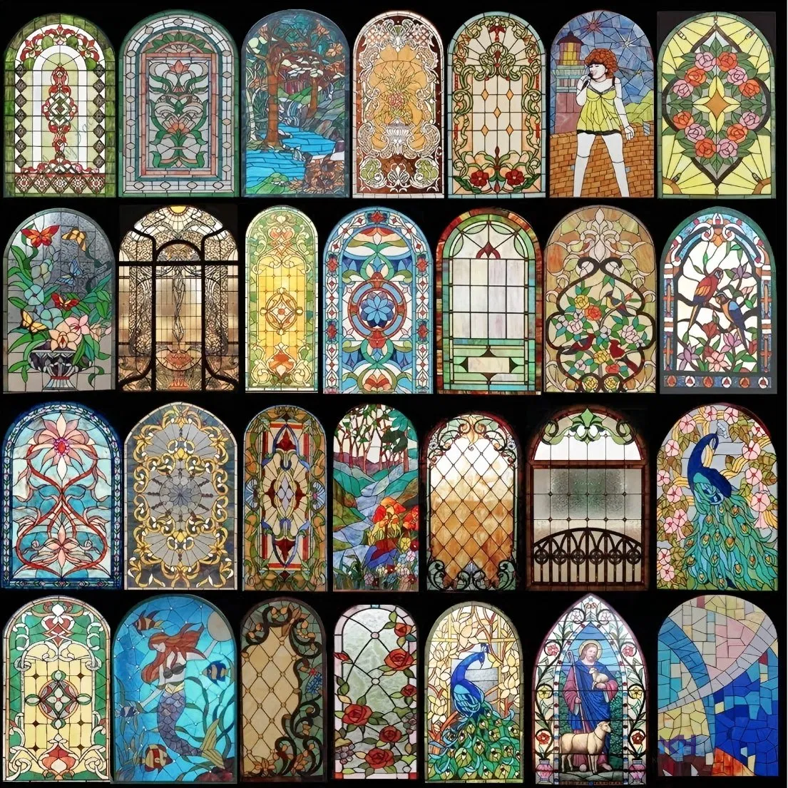 Stylish Glass Art Partition with Unique Patterns and Max Thickness of 25mm