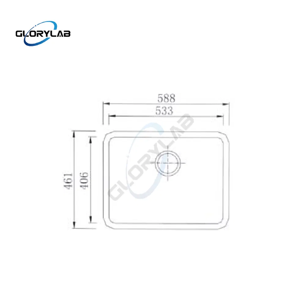 Laboratory Stainless Steel Sink Excellent Corrosion and Rust Resistance