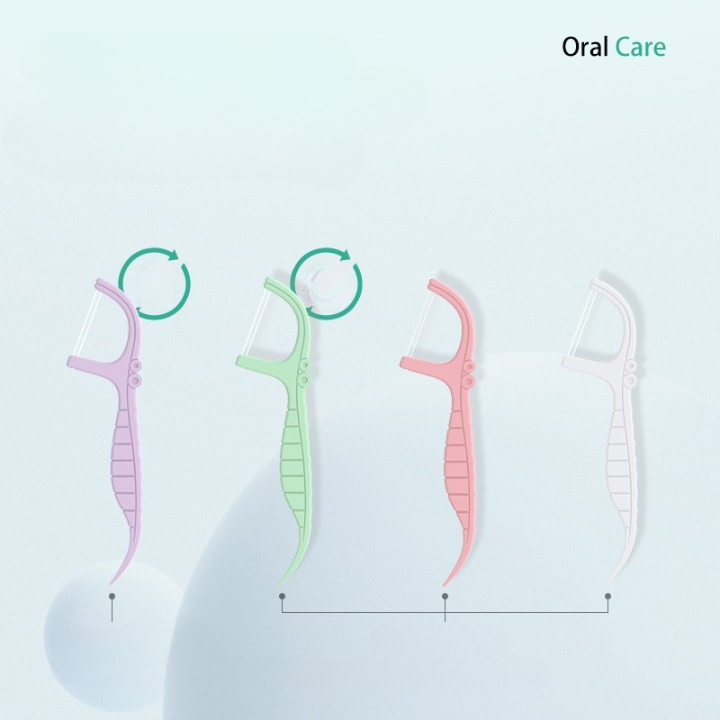 Одноразовые зубные нити с двойной нитью, 100 шт