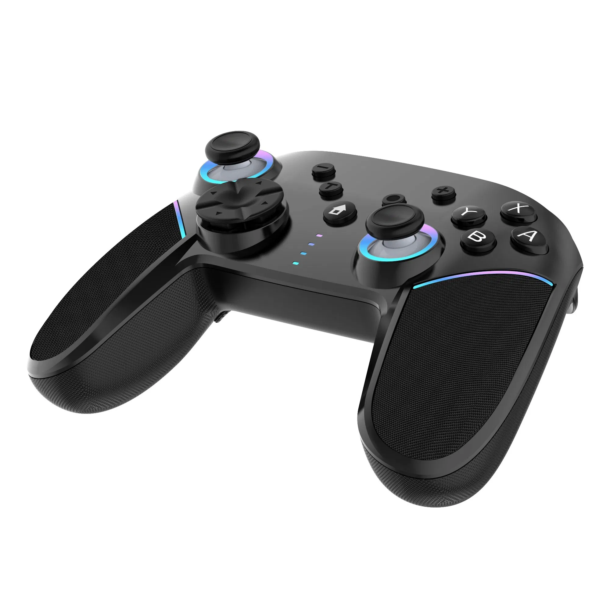 Wholesale Gaming Joystick Gamepad Joy Pad Wireless Bt Game Controller with Six-Axis Motor RGB Light