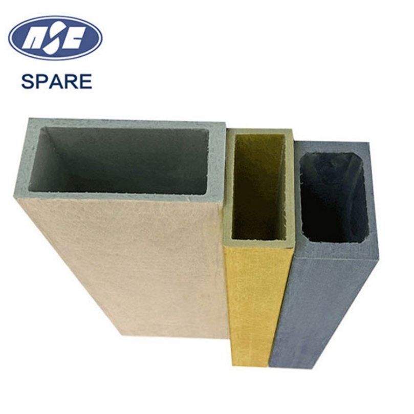 OEM Rustproof Electrically Insulating FRP Square Rectangular Hollow Pipe Tubes