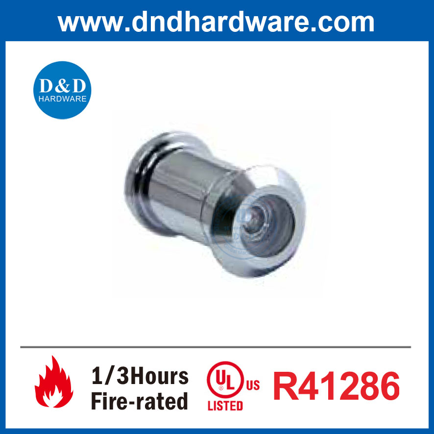 UL Listed Hardware Accessories Brass Large Security Fire Rated Wooden Door Viewer