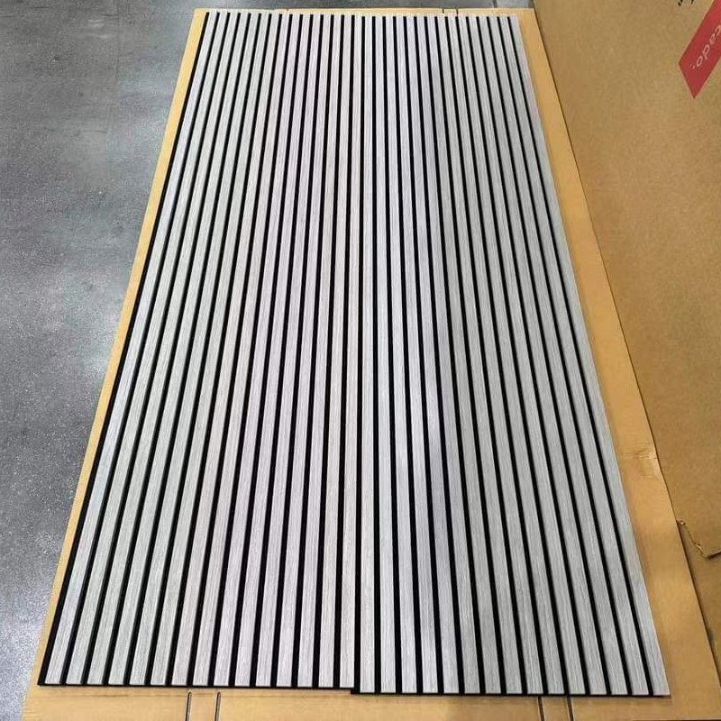High Satisfaction OEM/ODM Acoustic Wood Venner Slat Panels for Soundproofing Wall