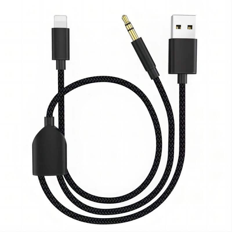 Автомобильное зарядное устройство USB-C с адаптером 3.5 мм