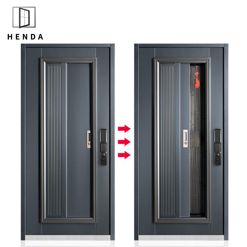 Automatic House Collapsible Fence/Fencing Sliding Metal Security Aluminum Sliding Wrought Security Door