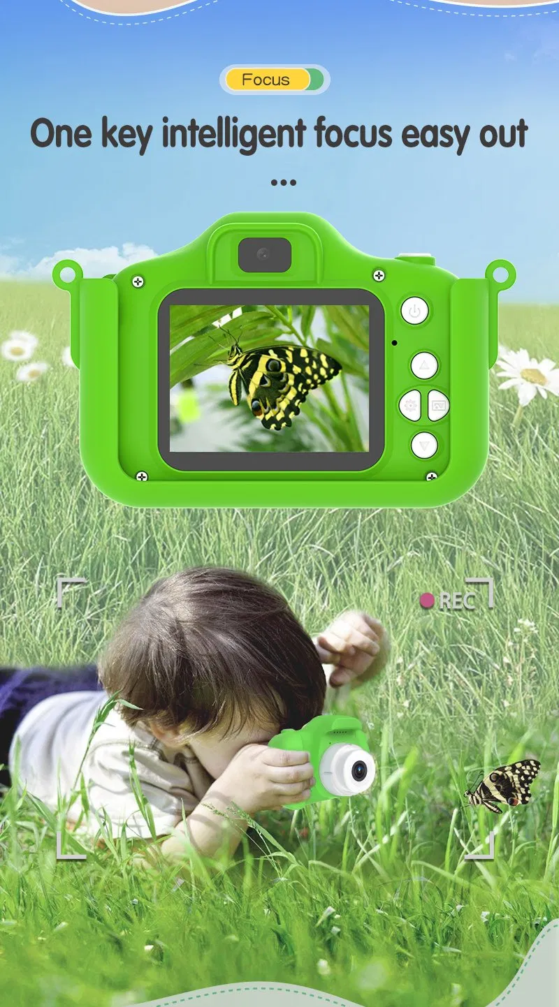 Adventure-Ready Cartoon Dragon Kids Camera with Optical Lens