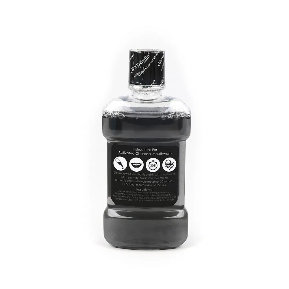 High Quality Mint Flavor Charcoal Oral Care Cleaning Teeth Whitening Mouthwash Mouth Wash