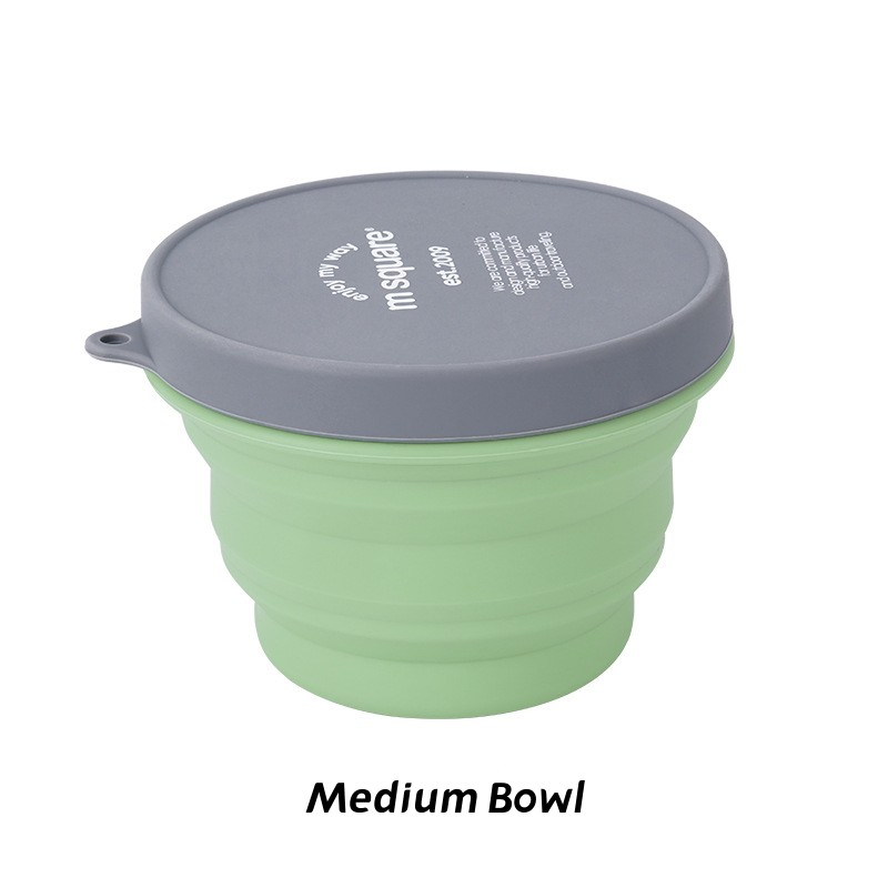 Picnic Collapsible Silicone Foldable Water Kettle with Handle Cup Mug Bowl Camping Set Cooking Utensils