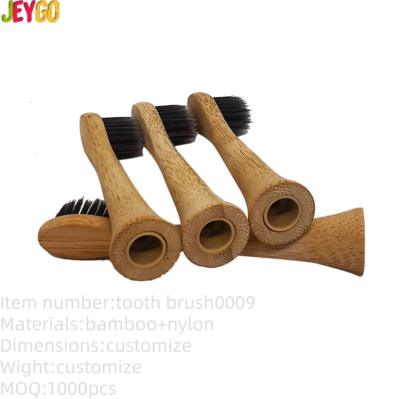 100% Bamboo Electric Toothbrush Head Biodegradable Soft Bristle Alternative for Home Use