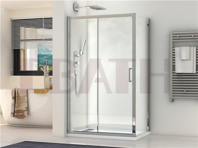 Sanitary Ware: Shower Door Aluminum Profile Shower Enclosure