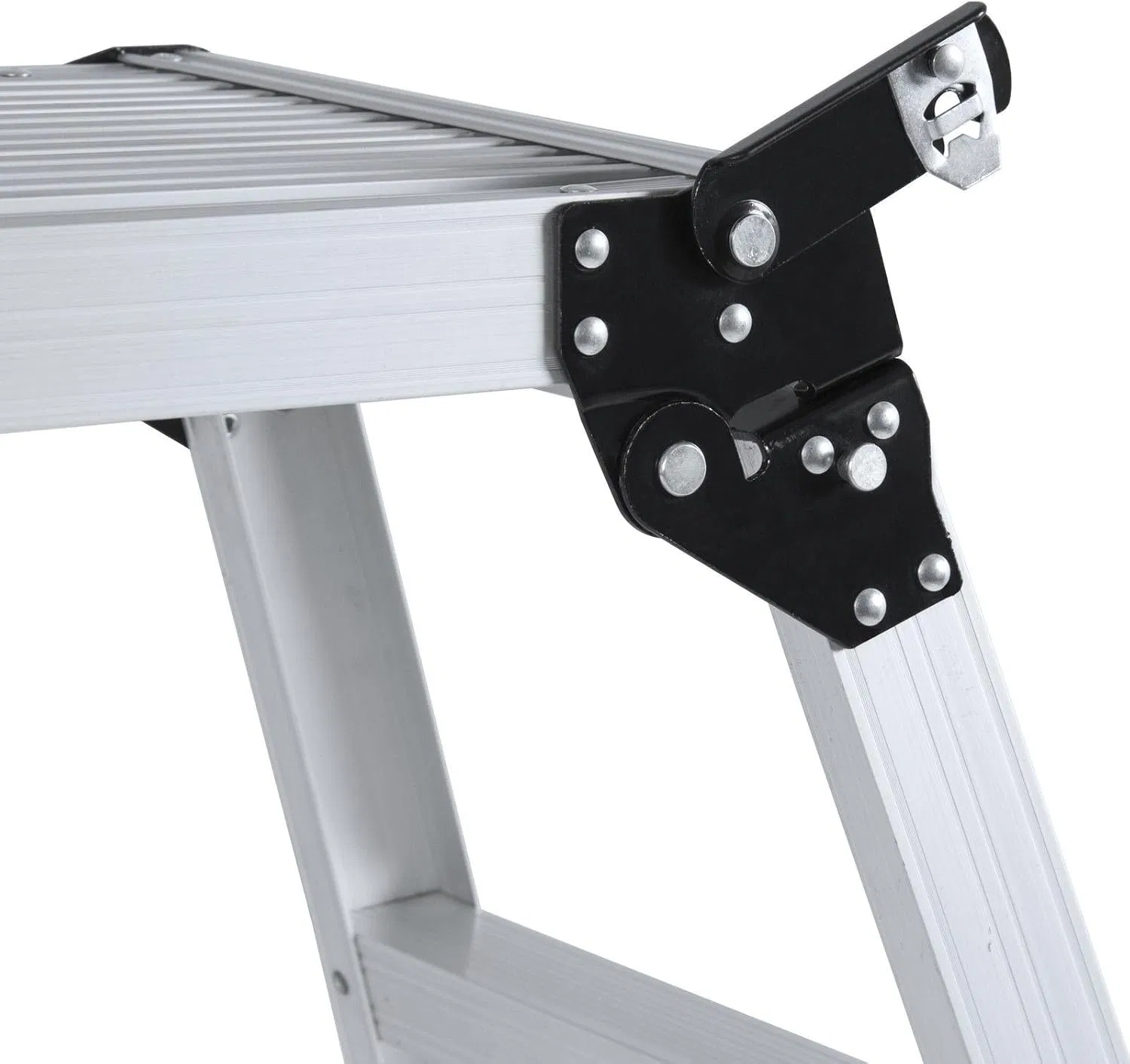 Foldable Bench Aluminum Step Stool Portable Work Bench Working Platform Ladder (26490201)