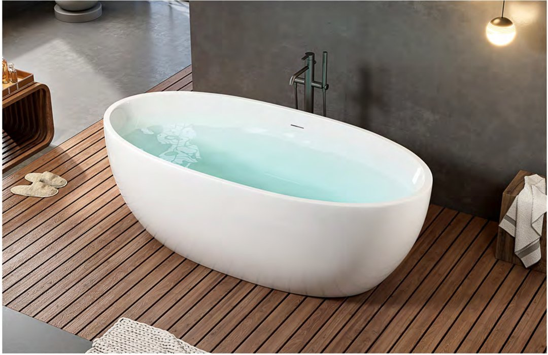 Акриловая ванна с гидромассажем