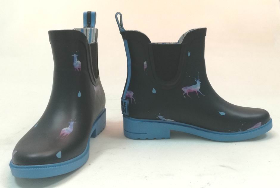 Popular Style Women's Rubber Rain Shoes, Lady Rubber Shoes, Convenience Rubber Shoes