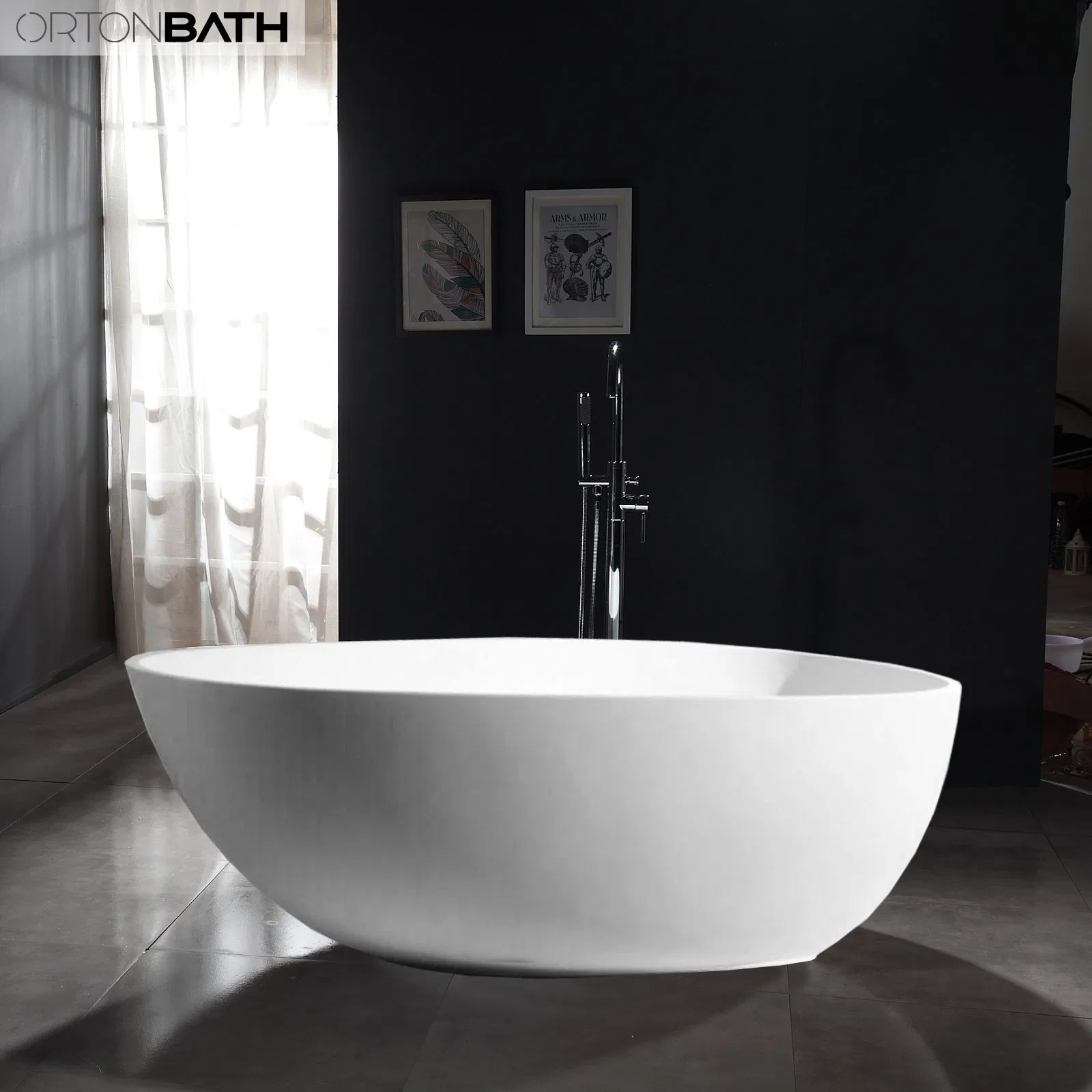 Акриловая ванна Ortonbath Luxurious с гидромассажем