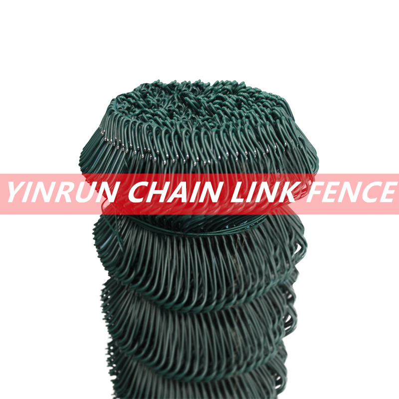 Green Powder Coated Chain Link Diamond Wire Mesh Manufacturer