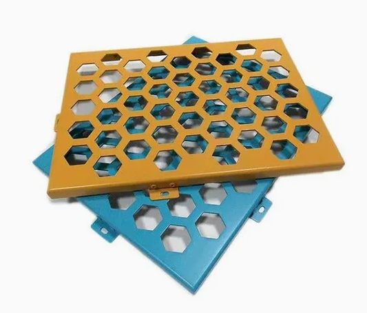 Wood Grain Finish Aluminum Veneer Cladding for Curtain Wall