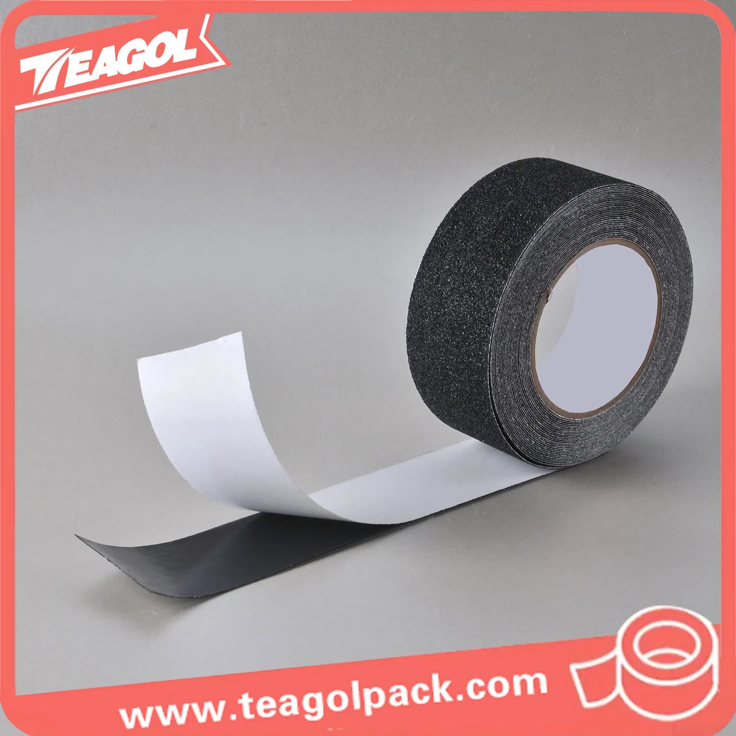 Anti-Slip Tape PVC Aluminum Oxide Grit P60 P80 Solvent Glue Adhesive Tape