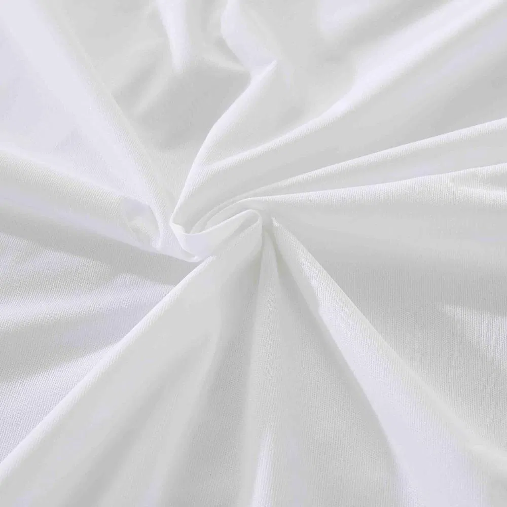 Manufacturer Wholesale 100% Knitted Polyester Fabric with TPU Waterproof Mattress Pad / Cover Protector