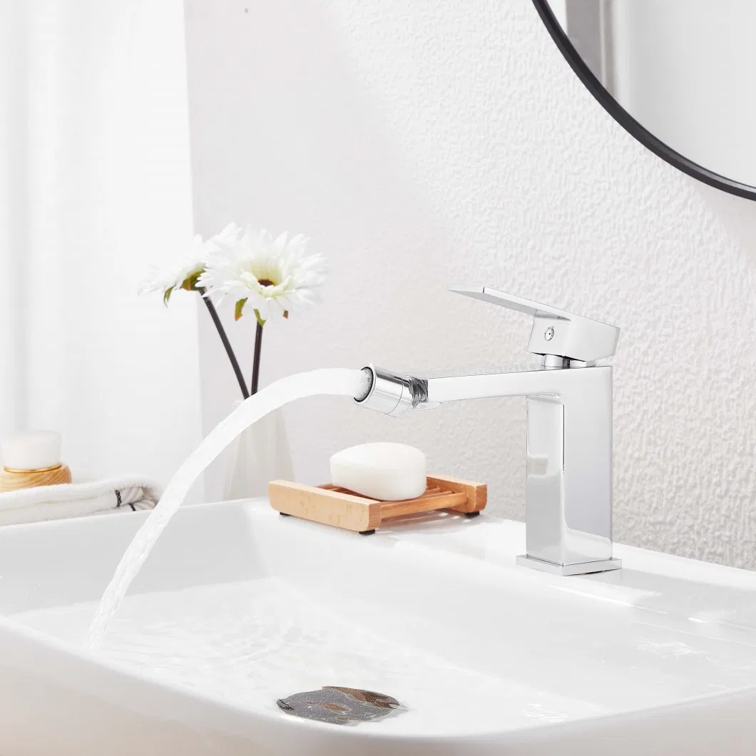 Поворотный смеситель для биде с латунным корпусом