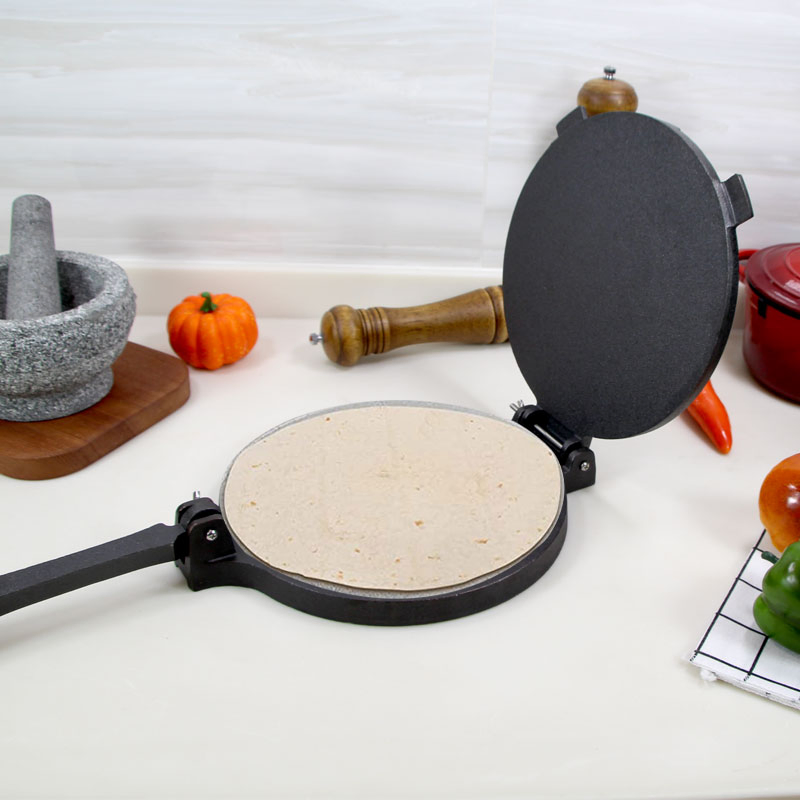 Cookwin Manual Mexico 6" 7" 8" 8 Inch 10" 10 Inch Cast Iron Tortillas Press Maker Mexico Dough Flour Corn Flatbread Pita Press