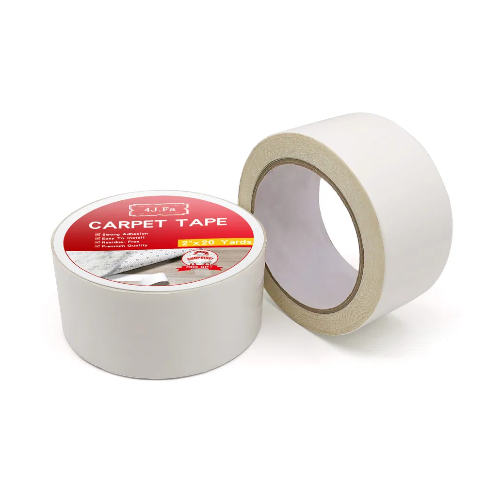 2 Inch by 60 Feet White Indoor / Outdoor Carpet Edge Binding Tape for Tile Floors