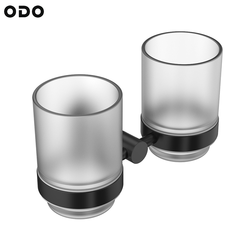 Держатель для стаканов Matte Black с двумя стаканами