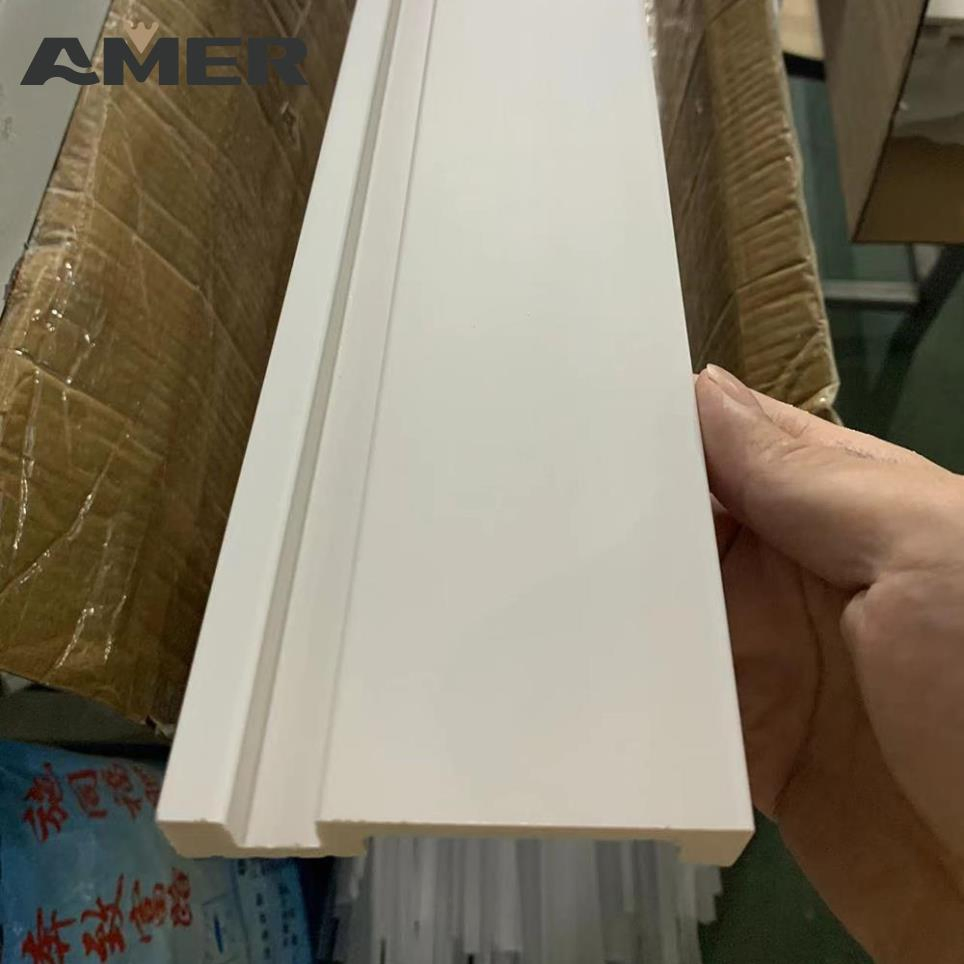 High Quality White Board Indoor PS Skirting Line Modern Design for Hotel Wall Decoration