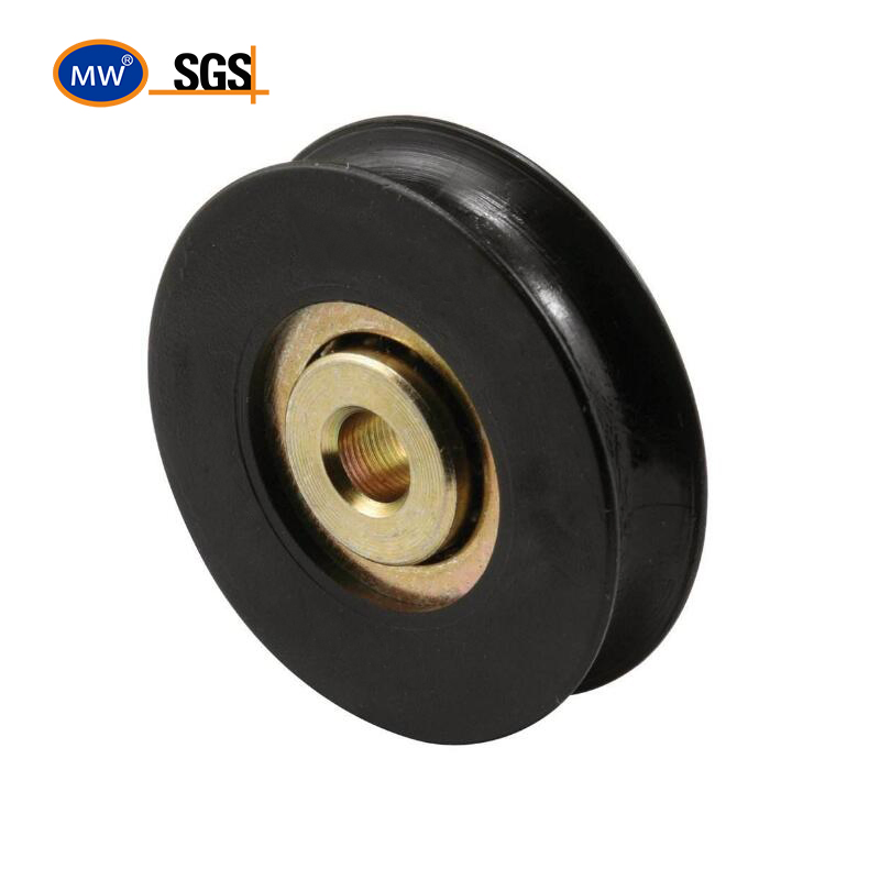 Low Noise Bathroom Barn Door Cabinet Window Ball Plastic Bearing Pulley
