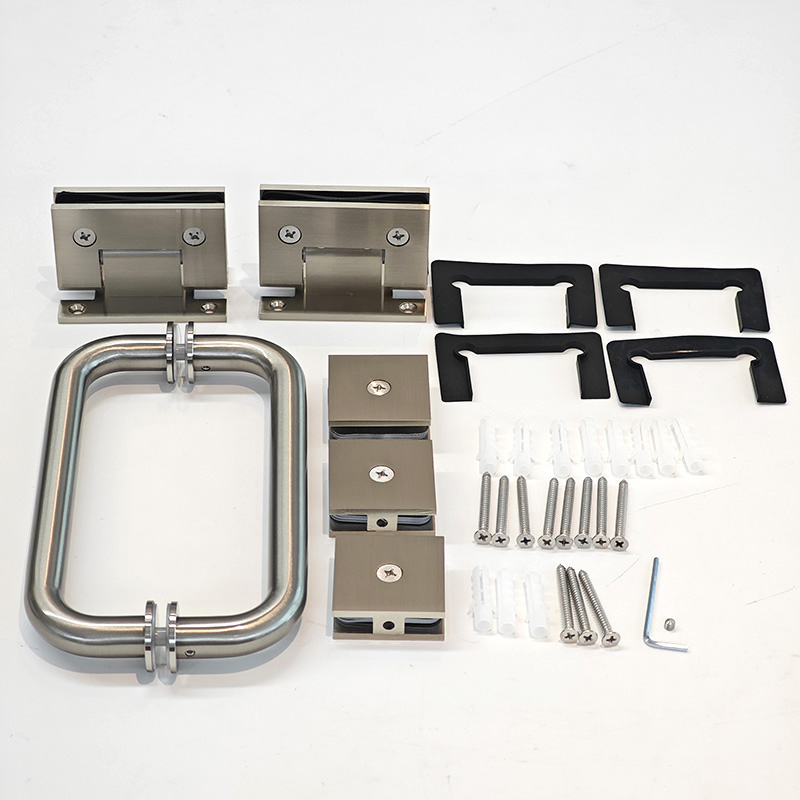 Stainless Steel Decorative Commercial Door Accessories Lock Back to Back Handle Bathroom Shower O Bar Tube Sliding Double Side Hardware Glass Door Pull Handle