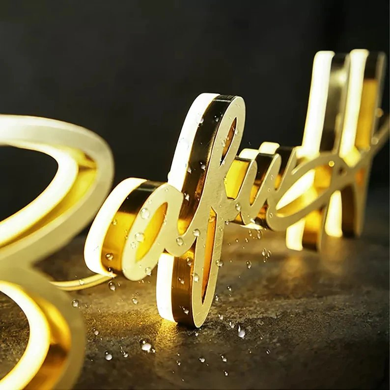 Custom Backlit Sign Pernolized Sign Custom Metal Signage Backlit Logo Signs
