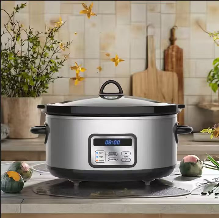 Premium 6.0 Qt Oval Slow Cooker for Delicious One-Pot Meals