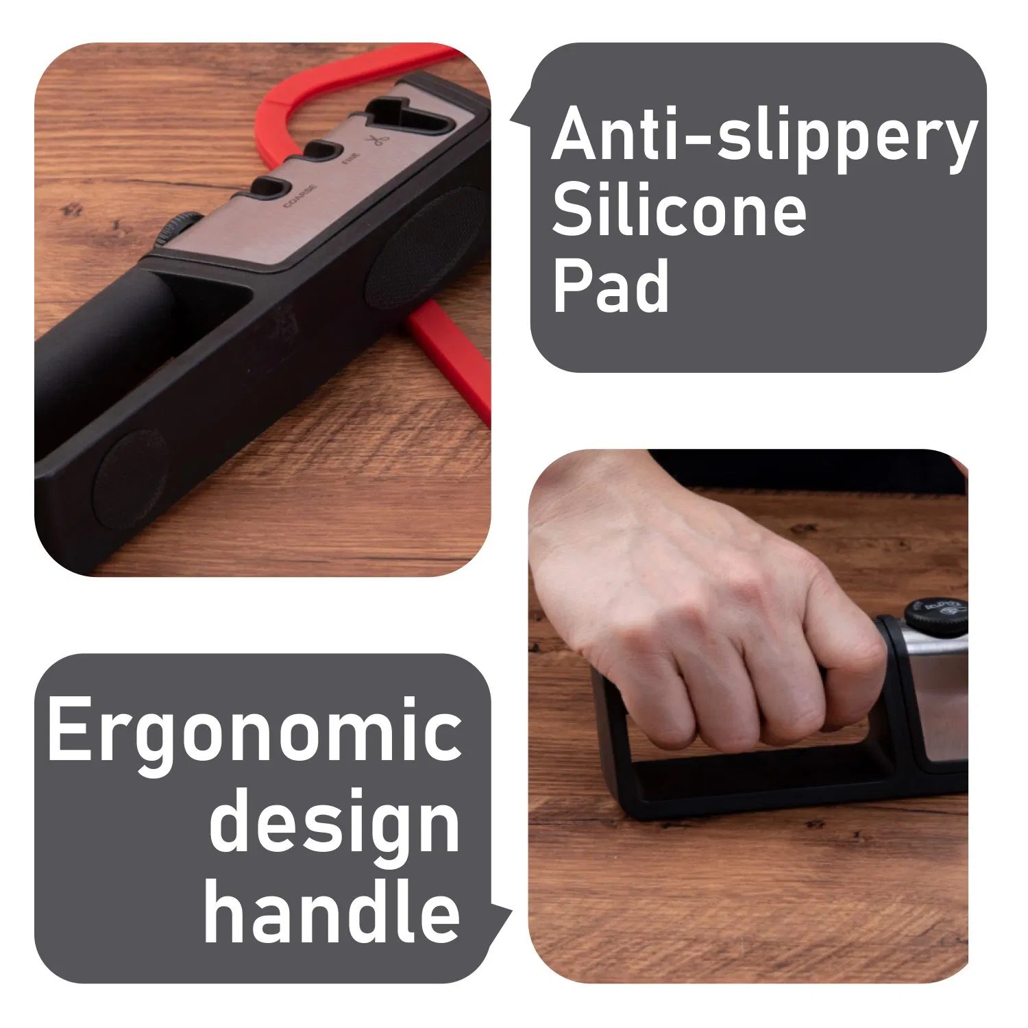 Adjustable-Knife-Sharpener 19 40 Degree 3-in-1 Coarse Fine Scissor Non-Slip Ergonomic Kitchen-Tool