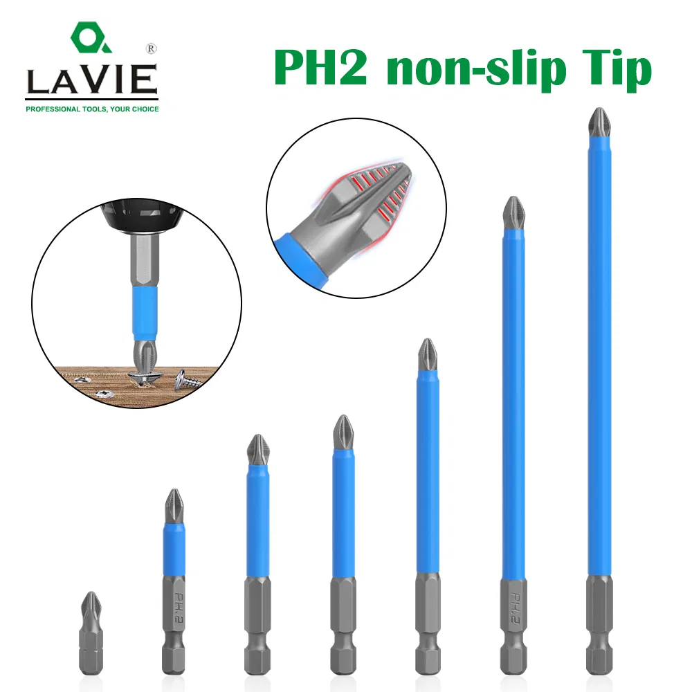 Lavie 7PCS Set S2 Cross Non-Slip Bit Strong Netic Electric Screwdriver