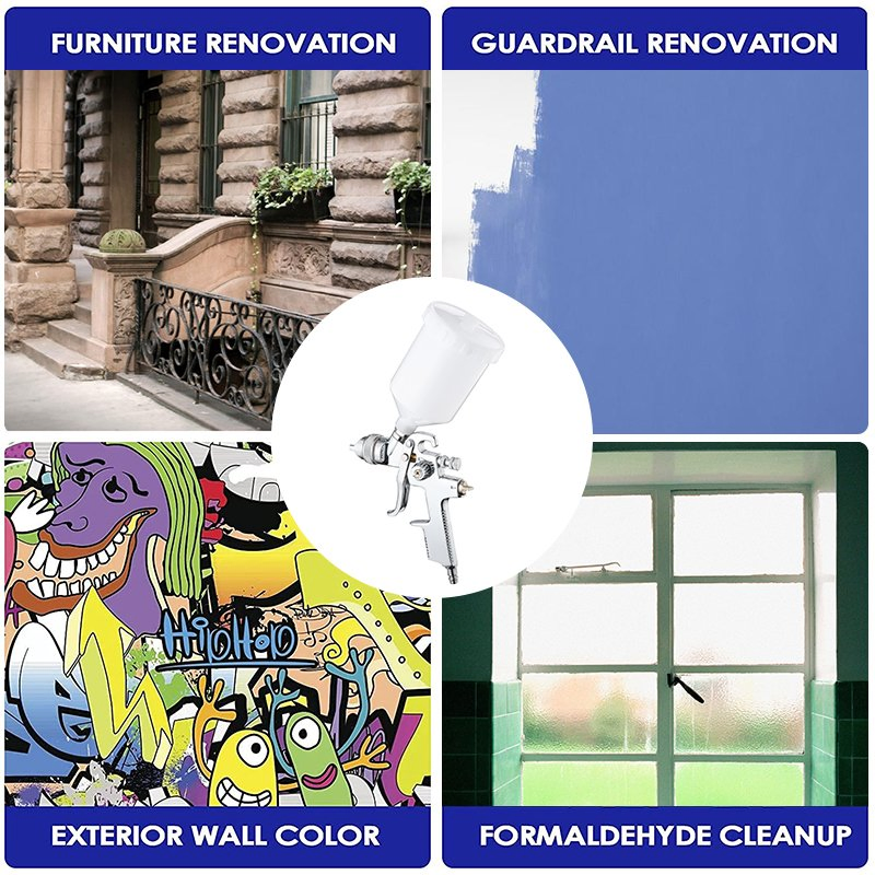 Портативный беспроводной краскопульт HVLP для авто