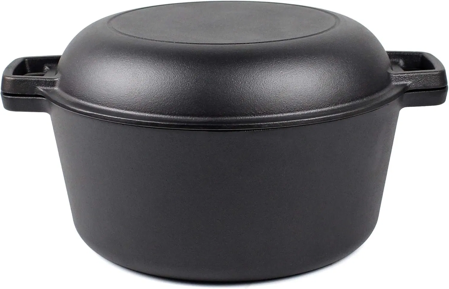 Чугунная жаровня 2-в-1 с предварительной прокалкой, 5 кварт