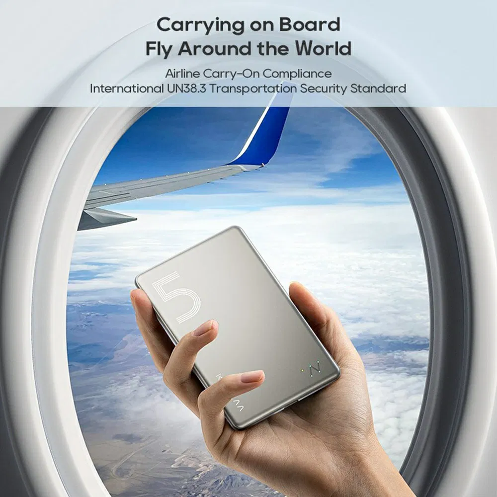 Kl-Yd67 Ultra-Thin 15W Magnetic Wireless Charger 5000mAh Phone Power Bank