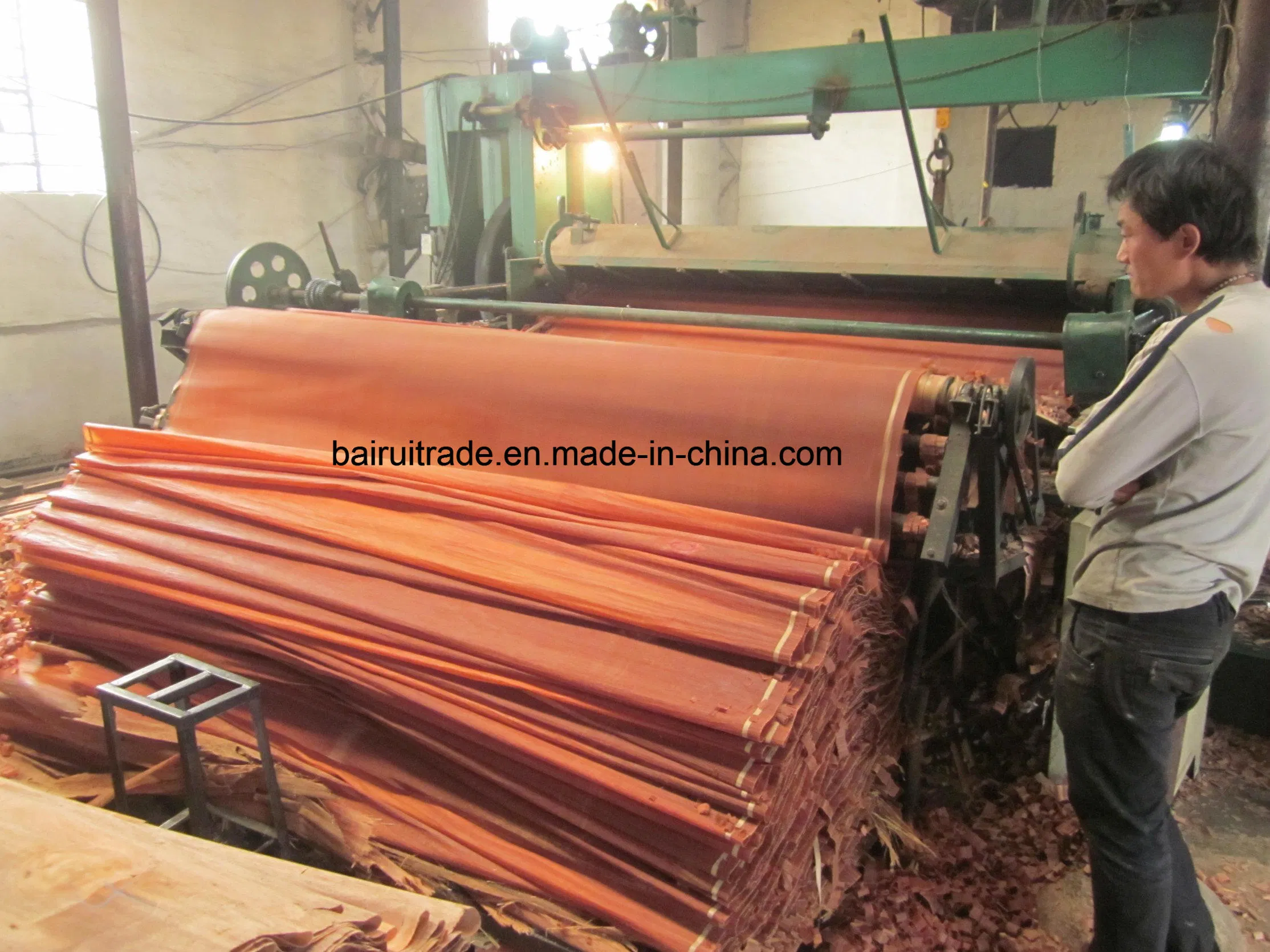 0.4mm Okoume Face Wood Veneer in Linyi