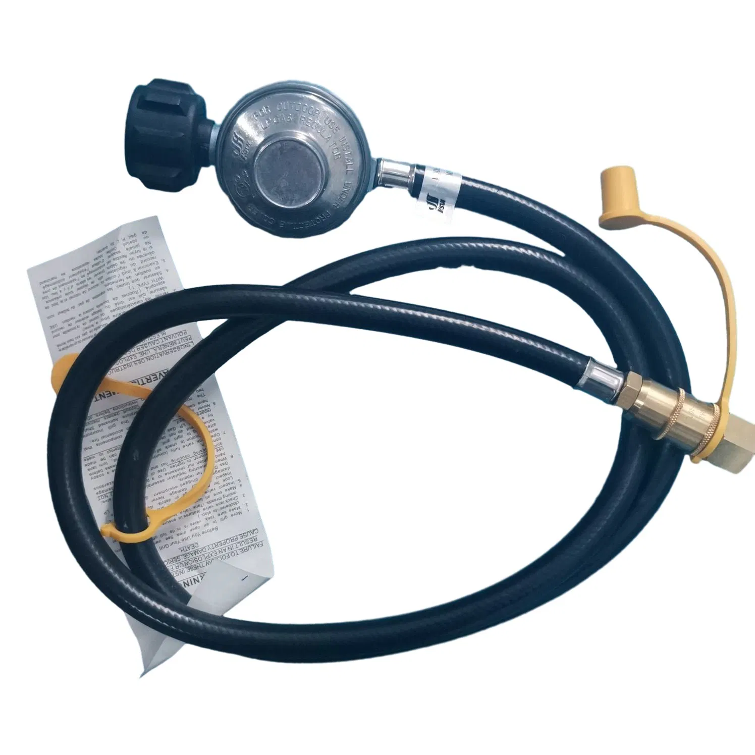 Premium Gas Hose and Regulator Kit with Quick Disconnect Connector